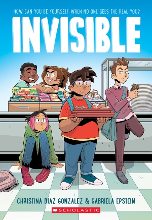 Five students who are sure they have nothing in common are forced together for a school community service project. When they meet someone truly in need they must decide if it’s worth exposing their own secrets to help, or whether they want to stay invisible to survive middle school. A brightly illustrated graphic novel written in both Spanish and English about friendship, community and teamwork.